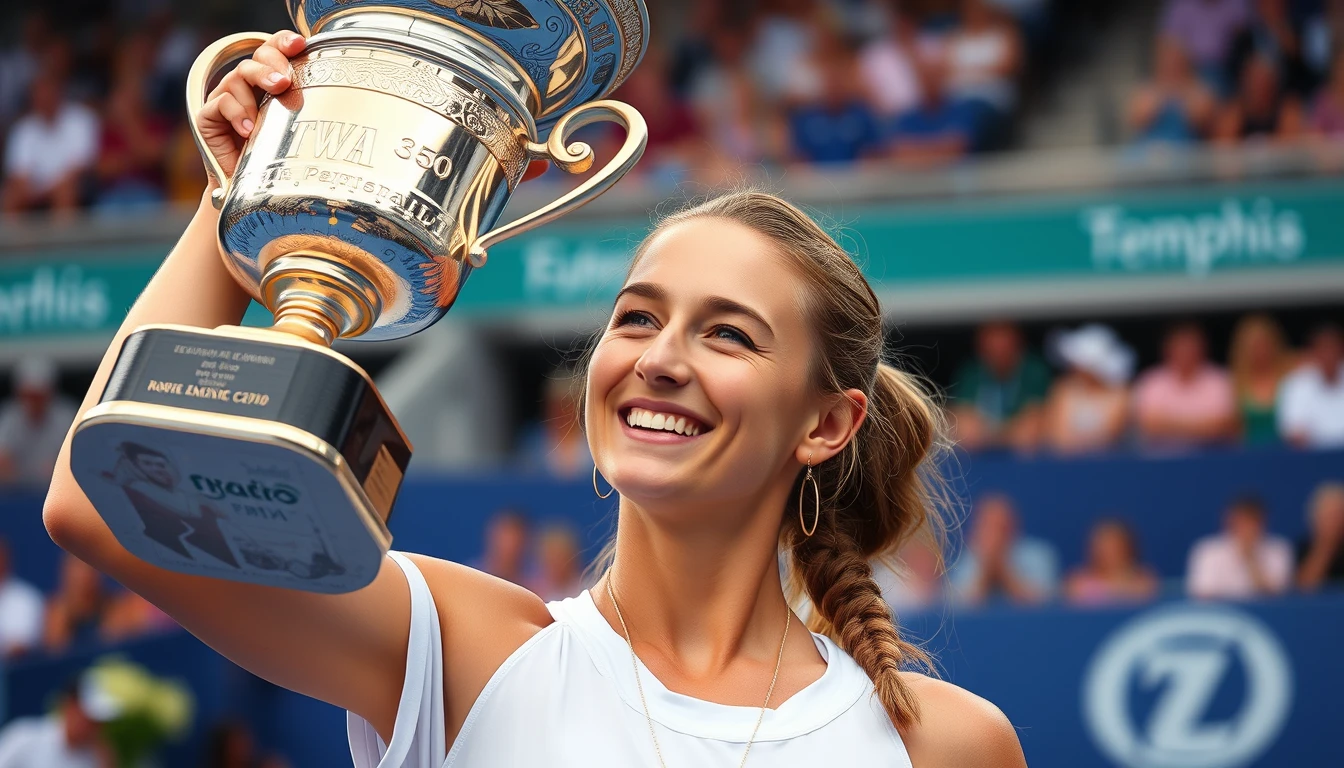 Kristina Liutova, 16, é campeã do WTA 250 de Memphis